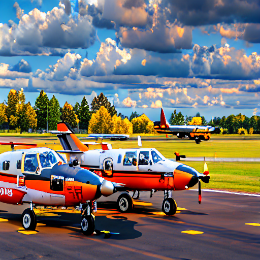 016_A pair of planes parked in a small rural airfield..png